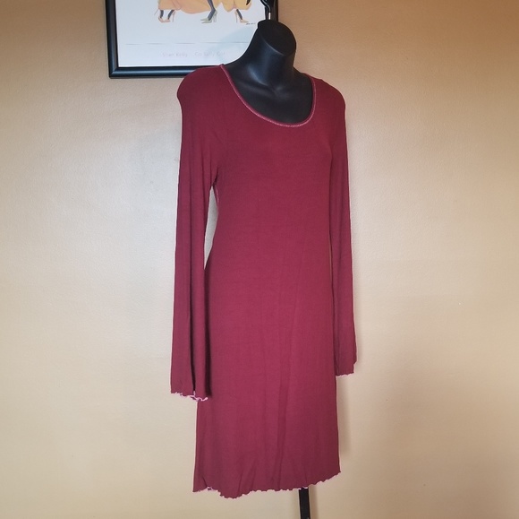 "NWT" red ribbed dress - Picture 4 of 5
